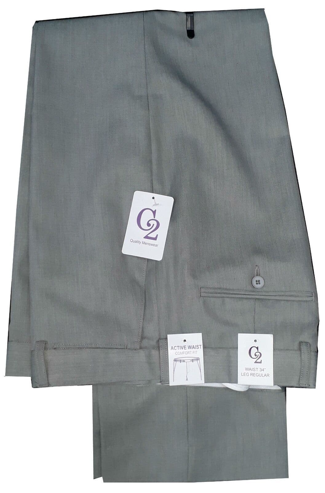 27" leg MENS SUMMER TROUSERS HIDDEN EXPANDABAND SELF ADJUSTING