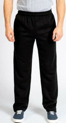 27 Length CARABOU JOGGING BOTTOMS OPEN HEM FLEECE RUNNING CASUAL JOGGERS SIZES