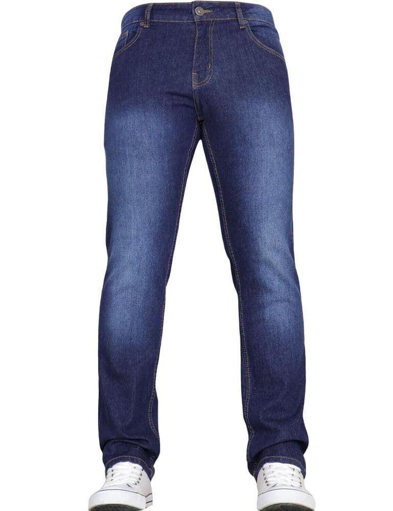 Seamless stretch-leg jeans