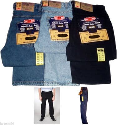 36 leg length MENS AZTEC TOUGH STRAIGHT REGULAR FIT JEANS W32 to 40