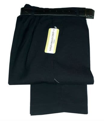 Boys Sturdy Comfort Fit School Trousers Pants Kids Age w25 to w32 Black