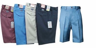 CHINO SUMMER SHORTS Cotton classic Self Side Adjusting Exapandable Waist Band