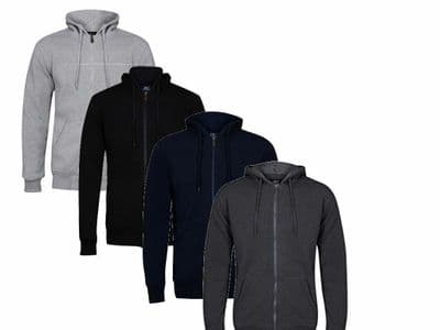Fleece Full Zip  Hoodie  Hooded Jacket Top Soft feel Sweat Shirt warm Hoody