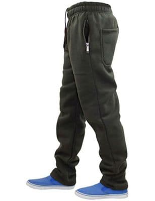 FLEECE JOGGING BOTTOMS  'open hem' RUNNING FOOTBALL Casual  JOGGERS SIZES S -2XL