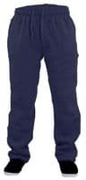 FLEECE JOGGING BOTTOMS  'open hem' RUNNING FOOTBALL JOGGERS SIZES S -2XL