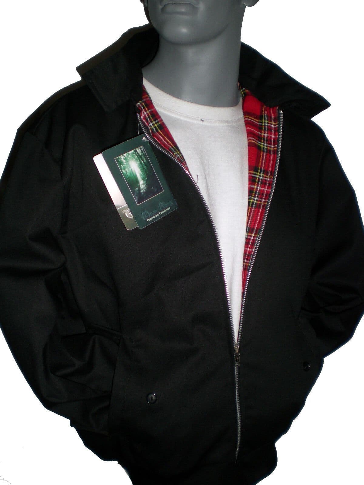 Harrington Vintage Jacket Bomber Coat Retro Mod Scooter Coat