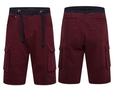 Kam Big King Size Rib Waist Stretch Shorts  elvio