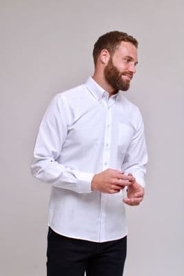 KAM Oxford Long Sleeve Shirt – Big Men’s Casual Shirt 2XL to 8XL