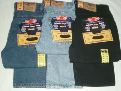 KING SIZE  BIG MENS AZTEC TOUGH STRAIGHT REGULAR FIT JEANS W 52 to W 60 leg