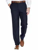 Men’s Cavalry Twill Expandable Waist Trousers – Smart Casual Comfort Fit