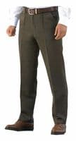 Men’s Cavalry Twill Expandable Waist Trousers – Smart Casual Comfort Fit