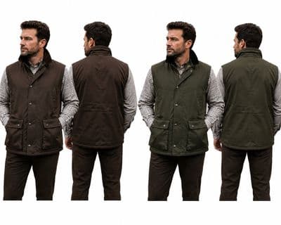 Men's Wax Quilted Gilet Bodywarmer – Premium Country Hunting & Outdoor Waistcoat