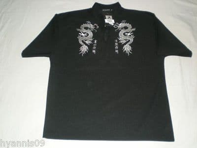MENS BLACK DRAGON T SHIRT S/M, L/XL,2XL/3XL, 4XL/5XL