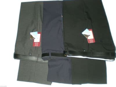 Mens Durapress Smart Casual Trousers Pants Slacks W 32
