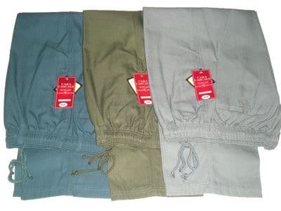 Mens Full Elasticated Waist Rugby trousers/ Pants Smart/Casual W40-46 L 27 29 31