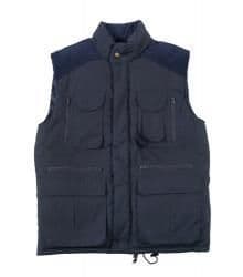 Mens Padded Body Warmer Gillet heavy Duty, Navy & Olive multi pocked jacket