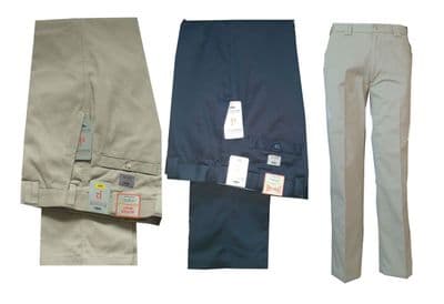 Mens Summer Chino Cotton Self Side Adjusting Expandable Waist Trousers W32 to54