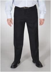 NEW MENS SINGLE PLEAT  GABARDINE TROUSER/PANTS SMART/CASUAL w30/
