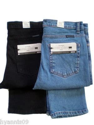 New Mens Stretch Jeans Slim Tight Skinny Fit, Stonewash Denim & Black Sizes W28 to W46