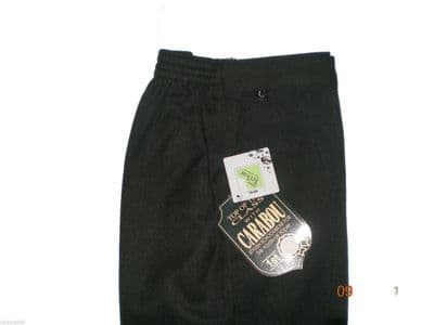 School Trousers Boys Youth  slim fit uniform half elastic waist age 4 -13