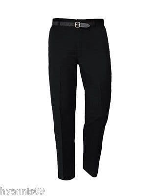 School Zip Pockets Gaberdine Trousers Pants Office Casual Wear W30 to W38