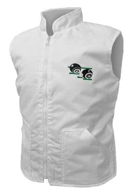 UNISEX WHITE BOWLING BODY  CROWN GREEN BOWLS FLEECED LINED JACKET S M L XL 2XL