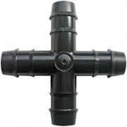 13mm Barbed Plastic Cross Connector