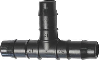 13mm Barbed Plastic T Piece.