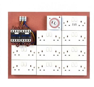 16 - 18 way Heavy Duty Contactor Double Timer Board
