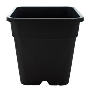 18 litre Premium Black Square Plant Pot