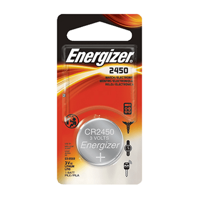 Energizer CR2450 3V Lithium Battery 2450
