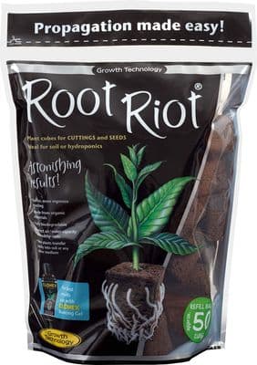 Growth Technology Root Riot Organic Plant Cubes x 50 Bag