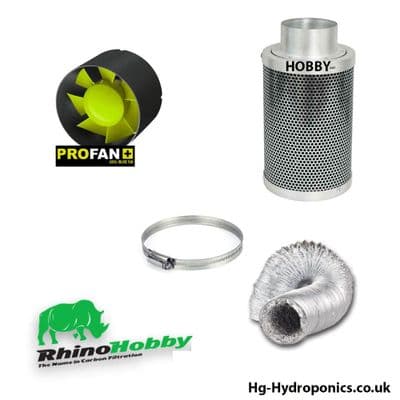 Highpro Axial Fan & Rhino Hobby Carbon Filter Kit