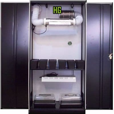 Large Stealth Grow Cabinet - CFL V3