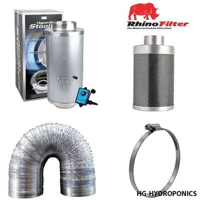 Phresh Stealth Hyper Fan + Rhino Pro Carbon Filter Kits