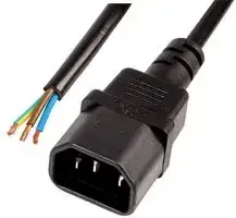 Replacement Male Iec Connector and 3 core wire