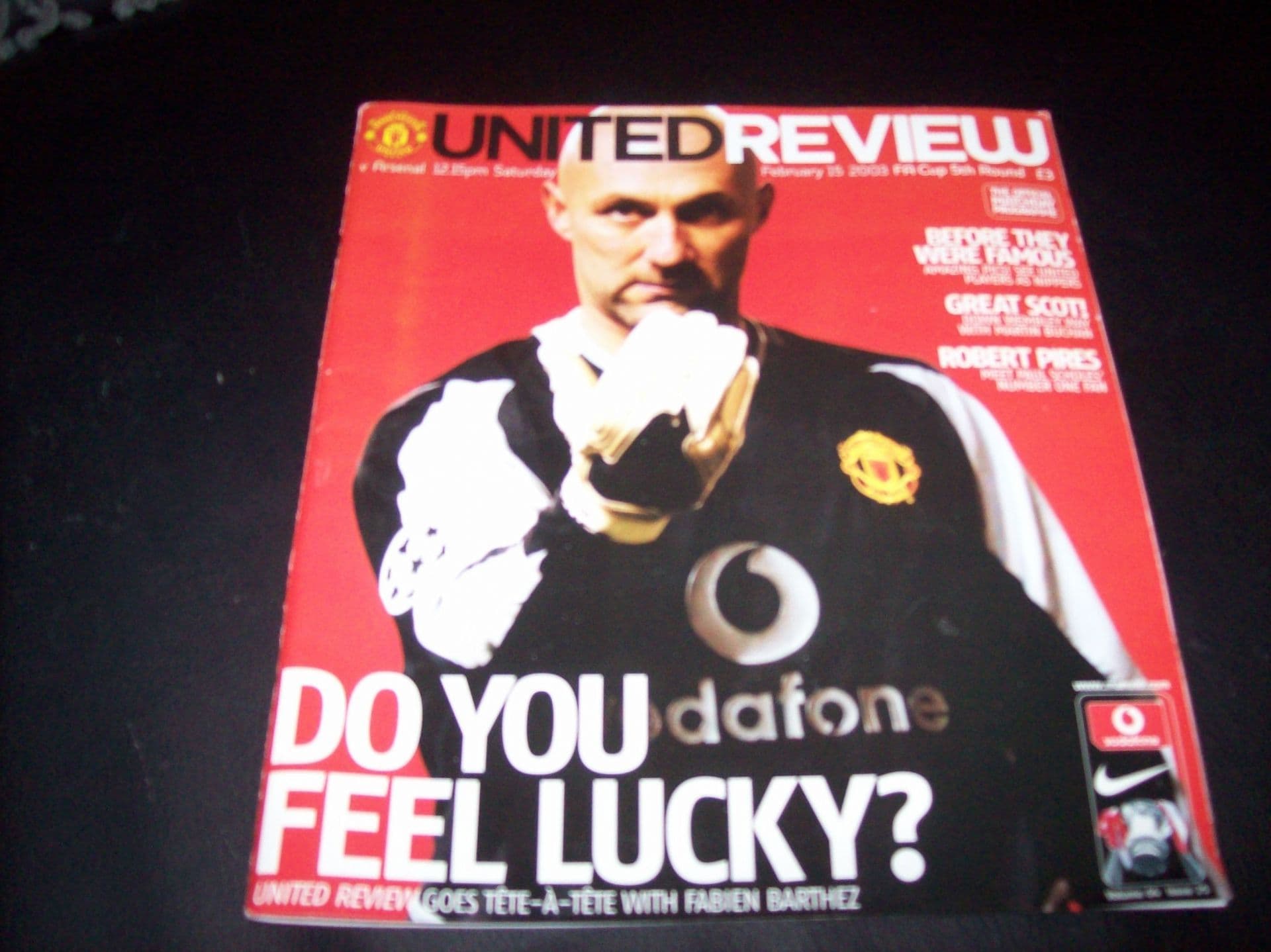 Manchester United 2002-2003のポスター（Manchester United v