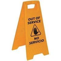 A Frame Out of Service Sign