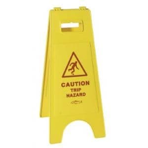 A Frame Warning Sign-Wet Floor & Trailing Cables