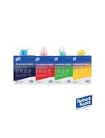 All Purpose Anti Bac Cloth Box 200 - 4 Colours