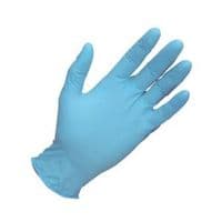 Blue Nitrile Powderfree Disposable Gloves Box 100