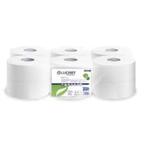 Mini Jumbo Toilet Tissue | Recycled Tissue | 2.25" Core | 2 Ply | Case/12 | 90mm X 150m