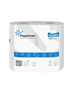 Papernet 320 Sheet Toilet Tissue | Premium 2 Ply White Toilet Roll | Pure Tissue | Pack/40
