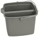 Twin Section Bucket Grey 14 Litre Capacity