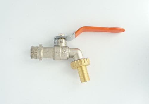 1/2" Chrome plated brass lever tap c/w 1/2" hose tail. Water Storage,Rainwater Collection
