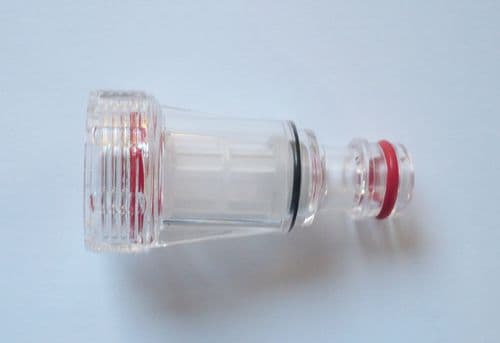 3/4" BSP Female tap connector & fine mesh filter to snap on fitting (1/2")