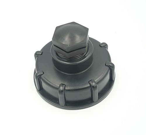 H/D IBC Blanking / Dust cap (S60X6) c/w 3/4" BSP centre thread & removable bung