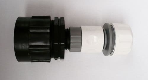 Heavy Duty IBC Adapter to 1" Snap-On Hose Connector c/w 1" Female Hose Connector