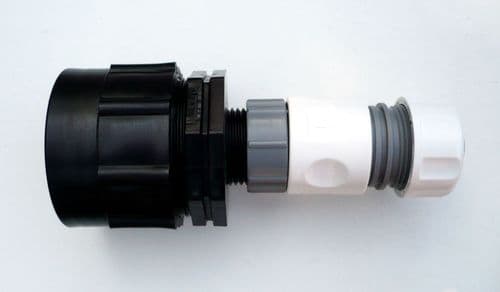 Heavy Duty IBC Adapter to 3/4" Snap-On Hose Connector c/w 3/4" Female Hose Connector