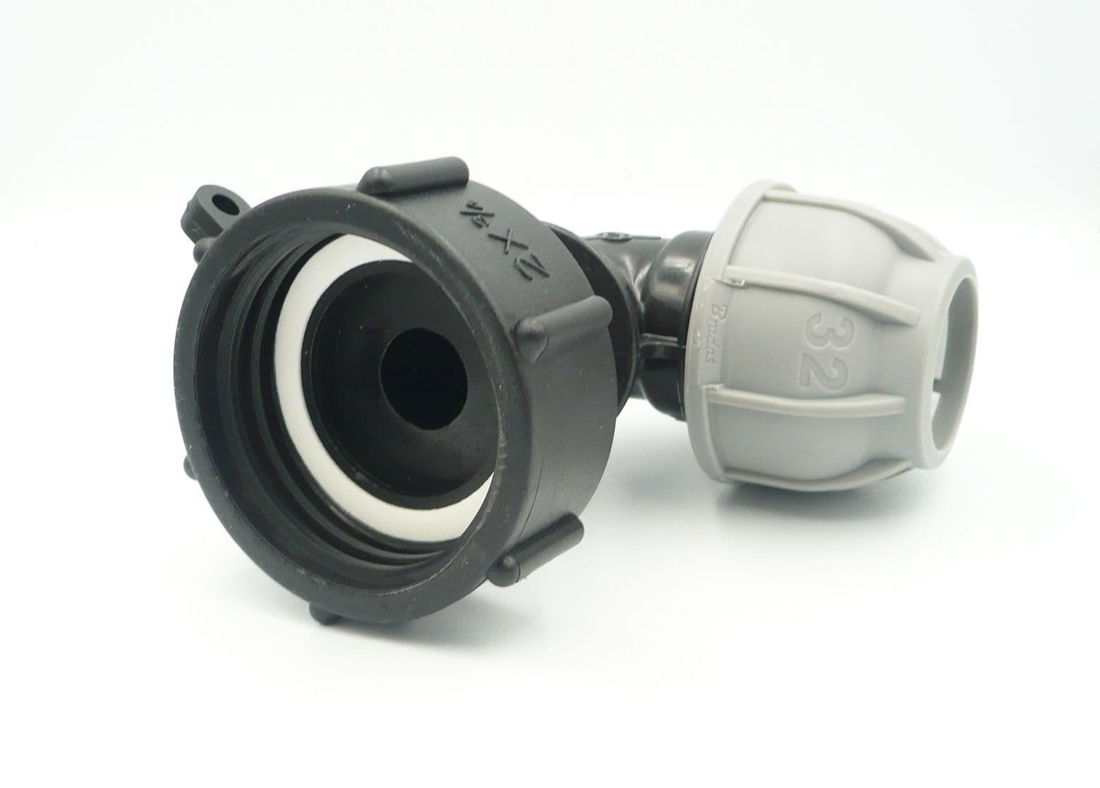 Raccordi A T A Compressione MDPE 32mm X 1" X 32 Mm Con Due Uscite Femmina E Uno Maschio - Foto 3